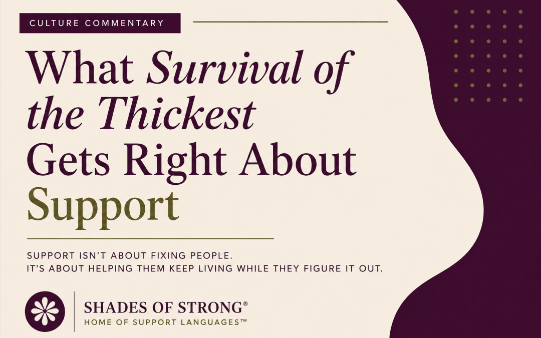 What Survival of the Thickest Gets Right About Support